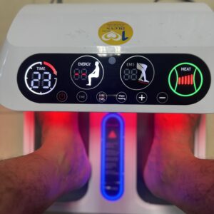 Máy Xông Chân Terahertz - PEMF - EMS - Ánh Sánh Xanh, Đỏ